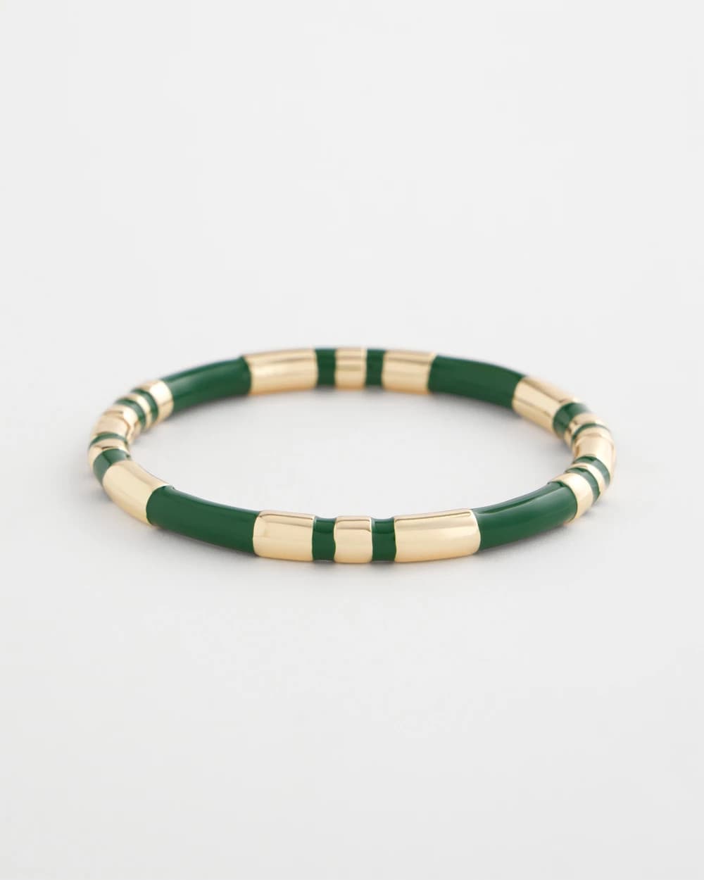 Chico's Discount Green Green Enamel Hinge Bangle