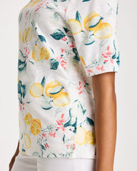 Chico's Online Limon Cotton Slub Printed Tee