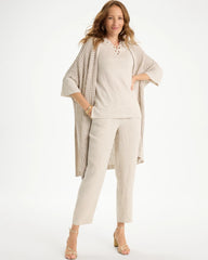 Chico's Online River Rock Embroidered Linen Tee