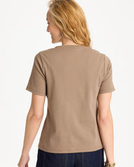 Chico's Discount Topaz Smoke Cotton Sequin Tee