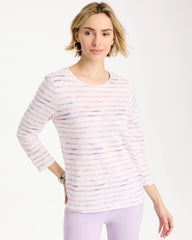 Chico's Discount Pale Sweet Pea Palermo Cotton Slub Tee