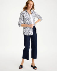 Chico's Discount Optic White No Iron™ Stretch Printed Shirt