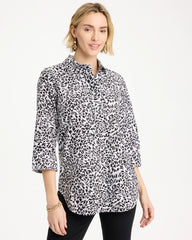 Chico's Sale Black No Iron™ Stretch Printed Popover