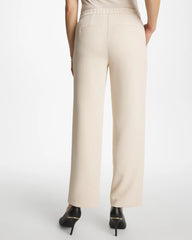 Chico's On Sale Pale Sand Textured Straight Tapered Ankle Pants