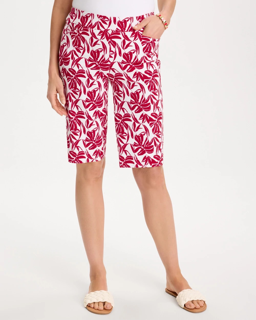 Chico's For Sale Cherry Lush Bora Bliss Brigitte™ Slim Shorts