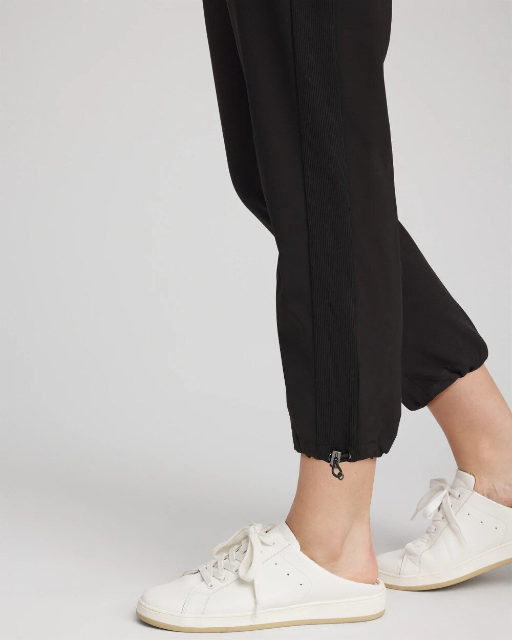 Chico's On Sale Black Zenergy® UPF Rib Mix Cropped Pants