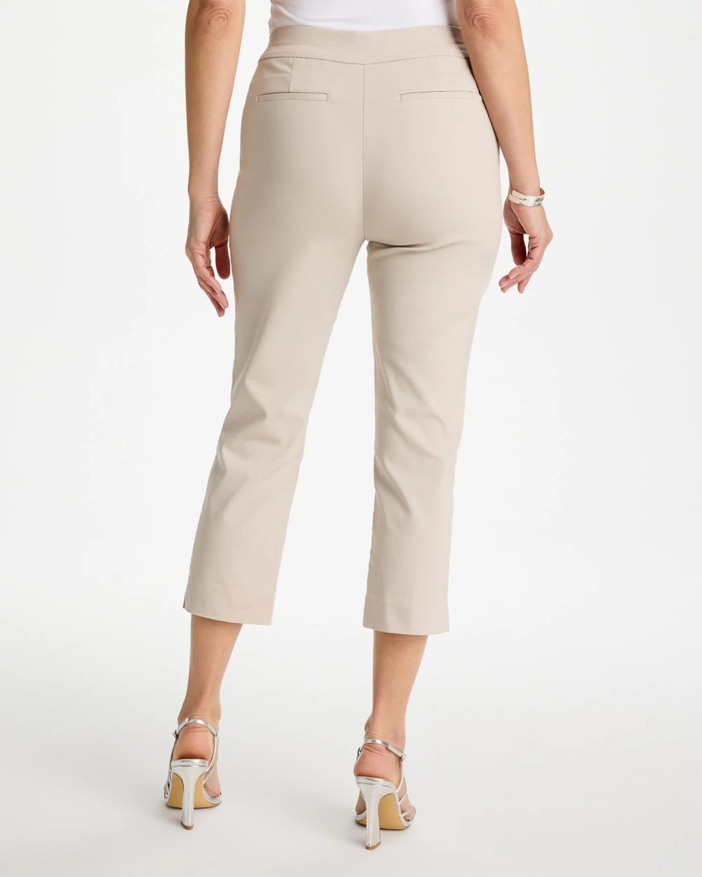 Chico's For Sale Smokey Taupe Brigitte™ Slim Pull-On Crop Pant