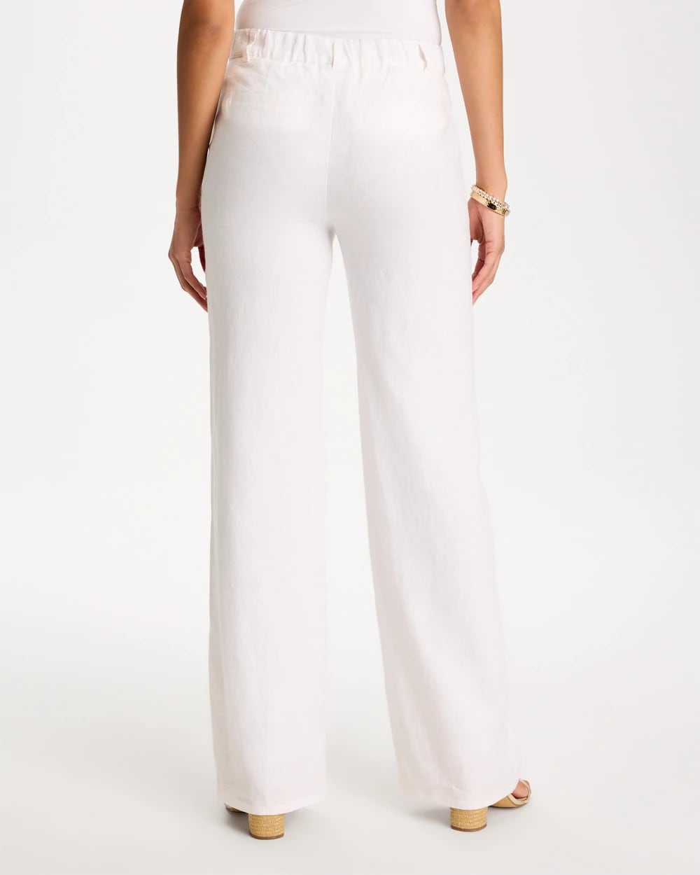 Chico's Sale Alabaster Straight-Leg Linen Pants