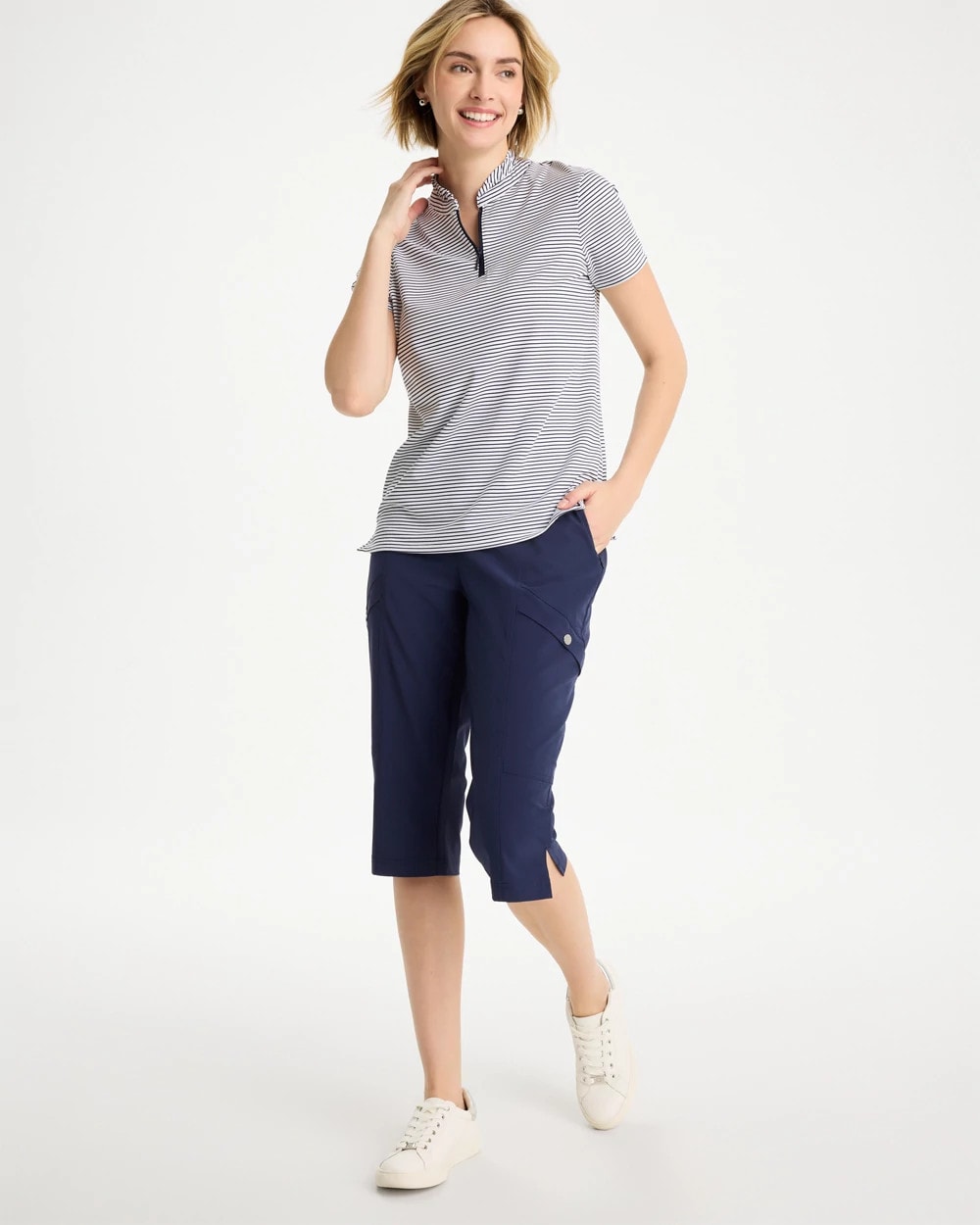 Chico's Outlet Passport Blue Zenergy® UPF Pedal Pusher Pants