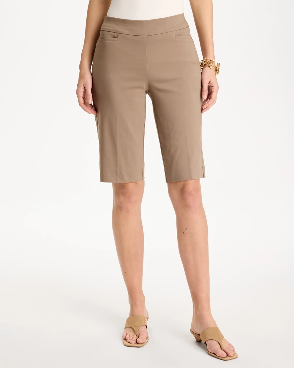 Chico's Online Topaz Smoke Brigitte™ Slim Shorts