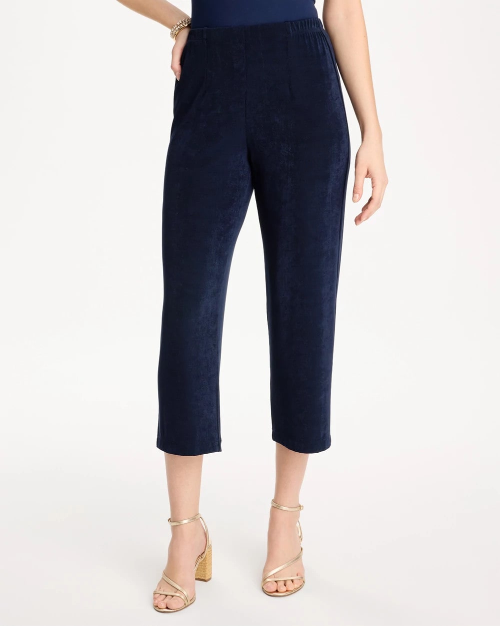 Chico's Sale Travelers India Ink Travelers™ No Tummy Cropped Pants