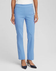 Chico's On Sale Tidal Blue Brigitte™ Slim Pull-On Pants