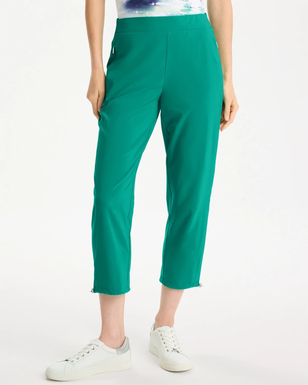 Chico's For Sale Topanga Green Zenergy® UPF Bungee Crop Pant