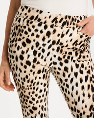 Chico's Sale Black Animal Print Brigitte™ Slim Pull-On Crop Pant