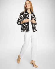 Chico's On Sale Alabaster Emme Fly Front Straight Crop Pants