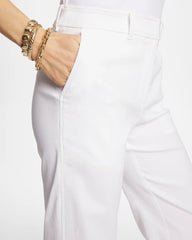 Chico's On Sale Alabaster Emme Fly Front Straight Crop Pants