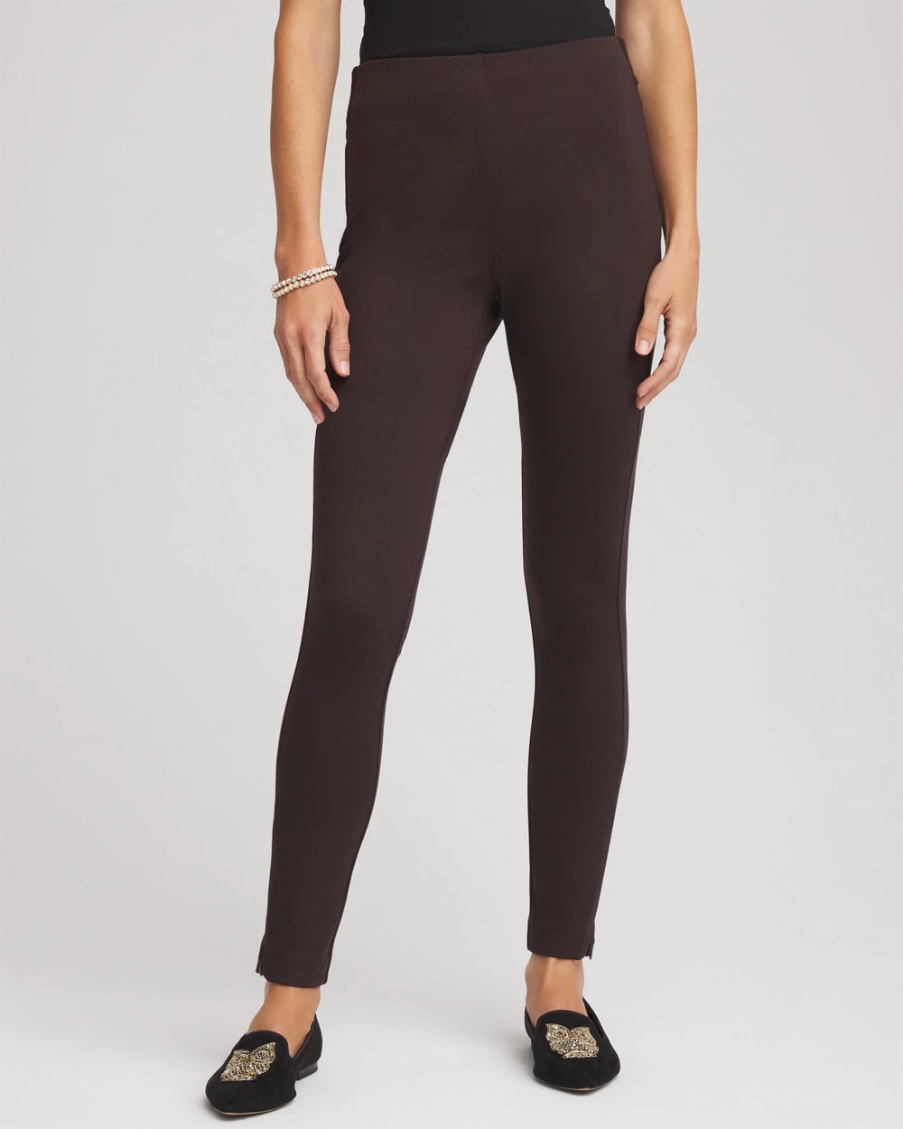Chico's Online Cocoa Bean Juliet Slim Zip-Ankle Leggings