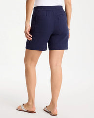 Chico's Outlet Passport Blue Gauze Cotton Shorts