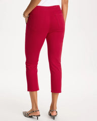 Chico's Outlet Cherry Lush Pull-On Capri Jeans