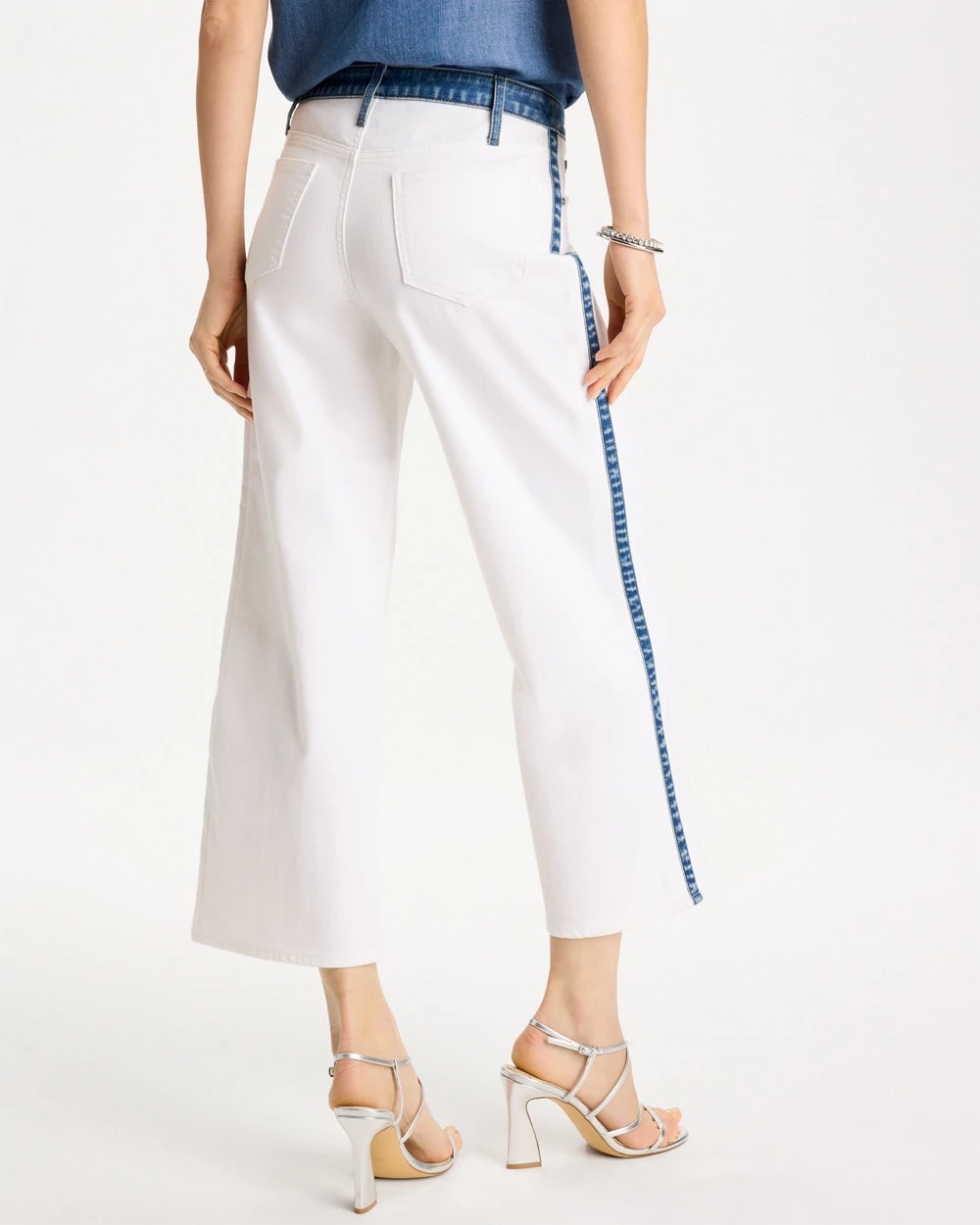 Chico's Online Alabaster Girlfriend Straight Colorblock Jeans
