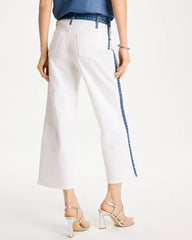 Chico's Online Alabaster Girlfriend Straight Colorblock Jeans