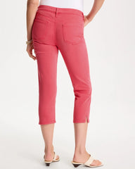 Chico's Outlet Calypso Coral Girlfriend Slim Capri Jeans