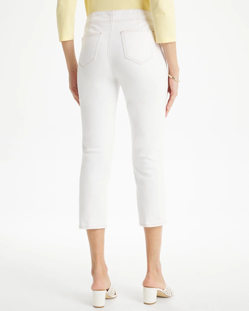 Chico's On Sale Alabaster Pull-On 22" Capri Jeans