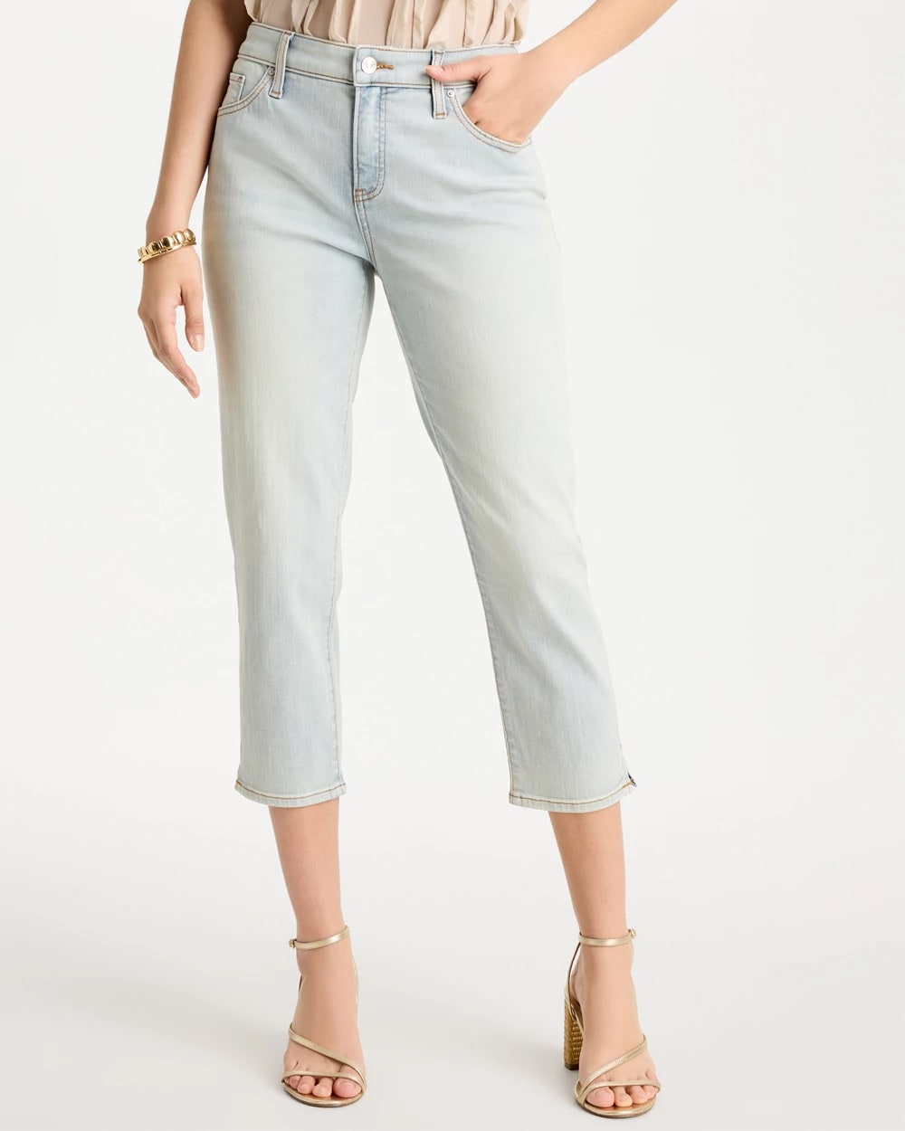 Chico's For Sale Beachcomber Indigo Girlfriend Slim Capri Jeans