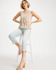 Chico's For Sale Beachcomber Indigo Girlfriend Slim Capri Jeans
