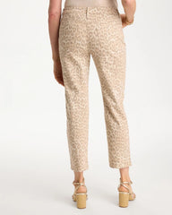 Chico's Online Classic Animal Animal Print Girlfriend Slim Cropped Jeans