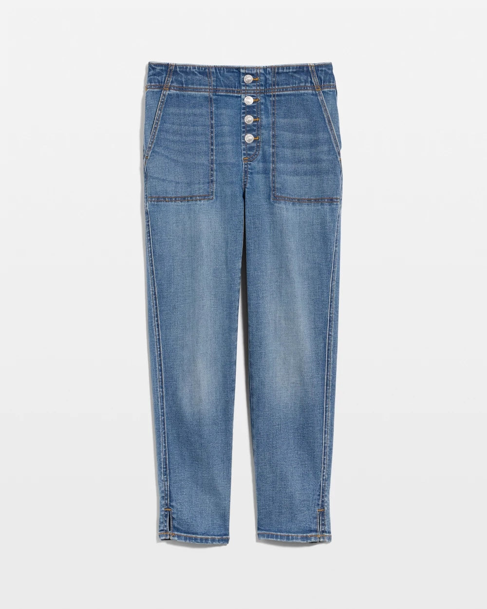 Chico's Sale Aquaria Indigo Pull-On 22" Capri Jeans
