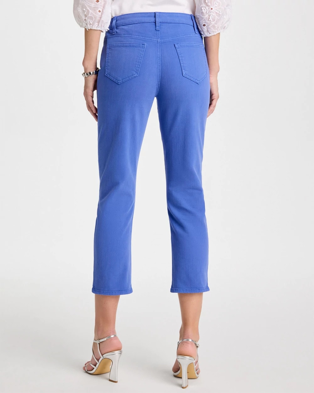 Chico's On Sale Amparo Blue Girlfriend Slim Cropped Jeans