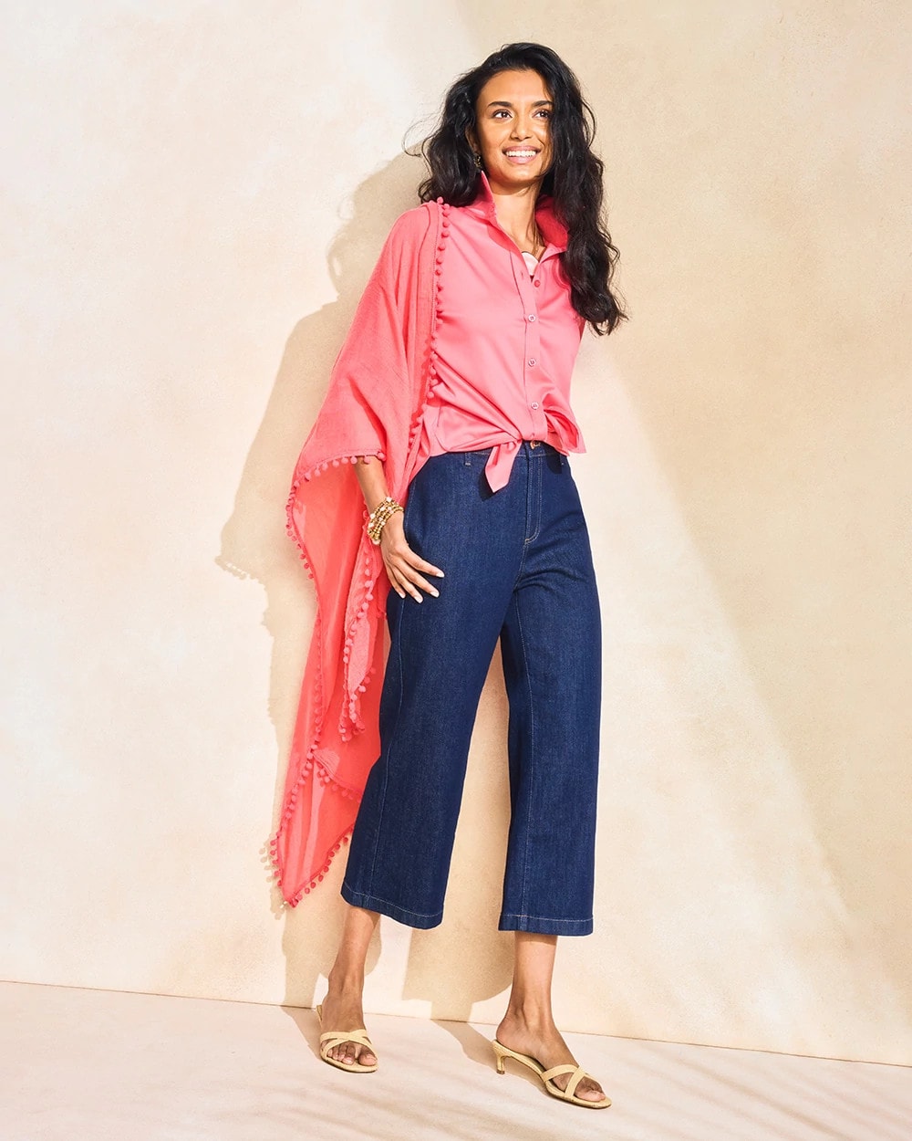 Chico's Online Cedar Rinse Straight Crop Trouser Jeans