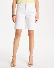 Chico's Sale Alabaster Girlfriend Slim White Jean Shorts