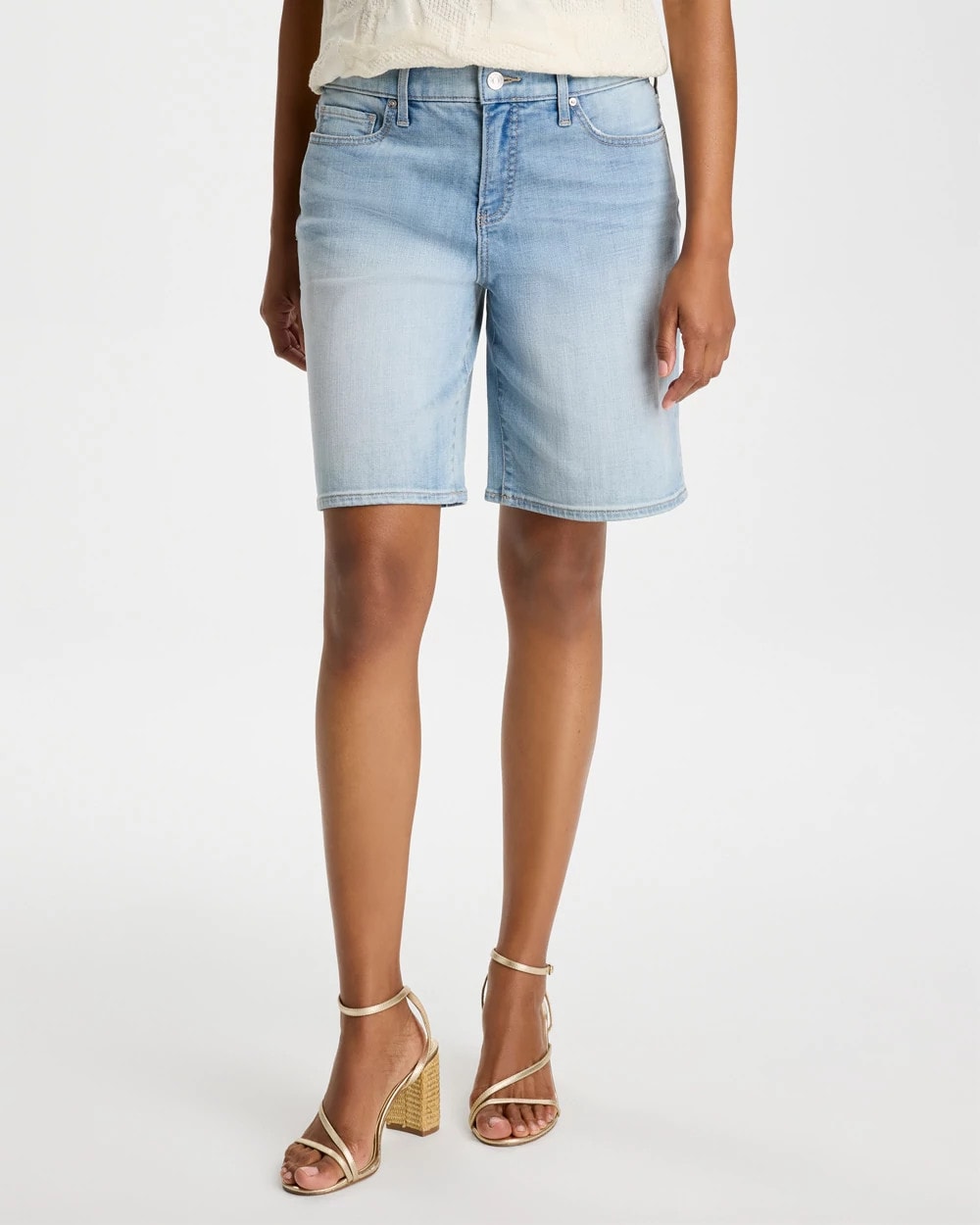 Chico's Outlet Shasta Indigo Girlfriend Slim Indigo Jean Shorts