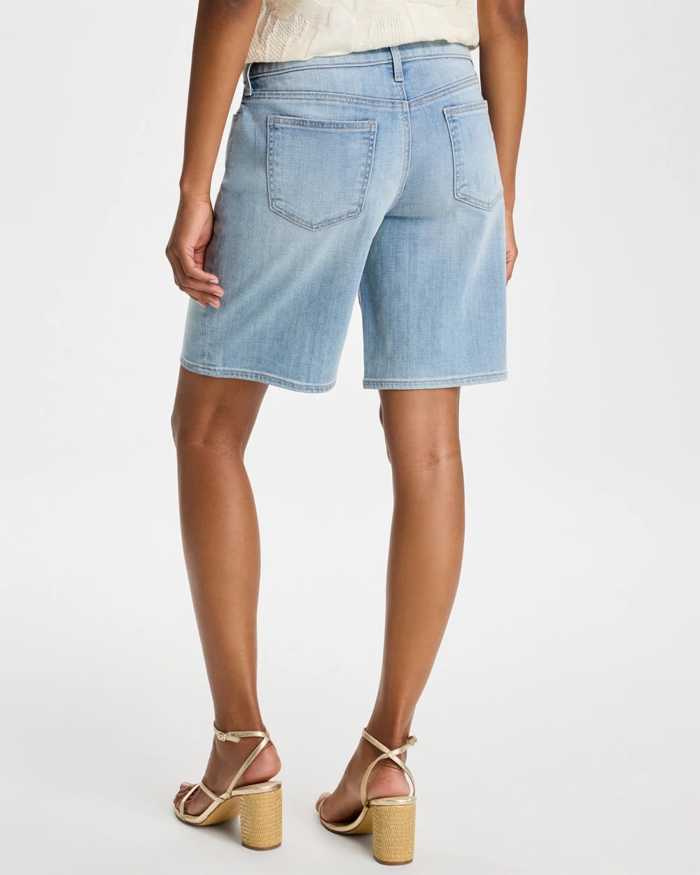 Chico's Outlet Shasta Indigo Girlfriend Slim Indigo Jean Shorts