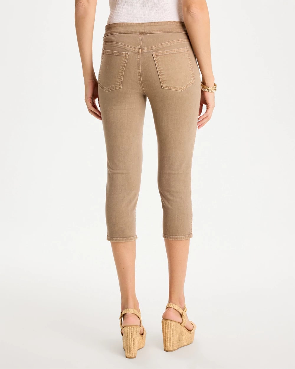 Chico's For Sale Topaz Smoke Pull-On Capri Jeans