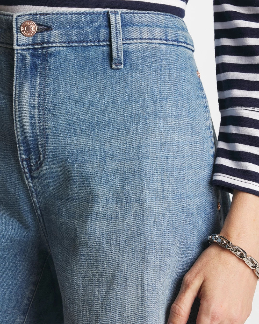 Chico's Online Monaco Indigo Denim Trouser Shorts