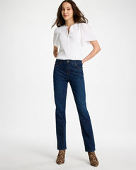 Chico's Sale Dark Sapphire Indigo Girlfriend Slim Full-Length Jeans