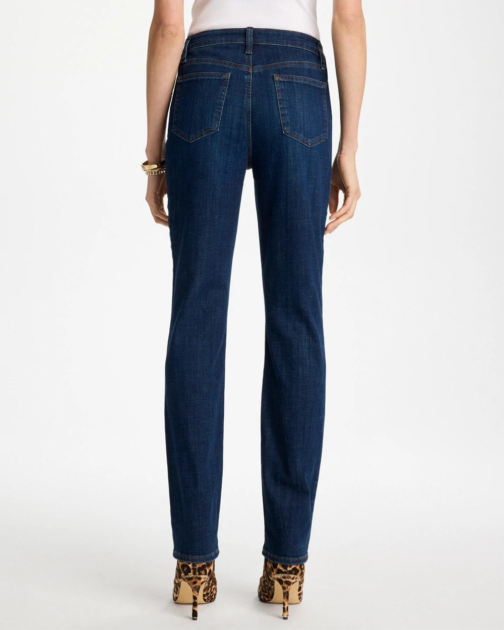 Chico's Sale Dark Sapphire Indigo Girlfriend Slim Full-Length Jeans