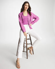 Chico's Outlet Alabaster Cropped Girlfriend Kick Flare Jeans