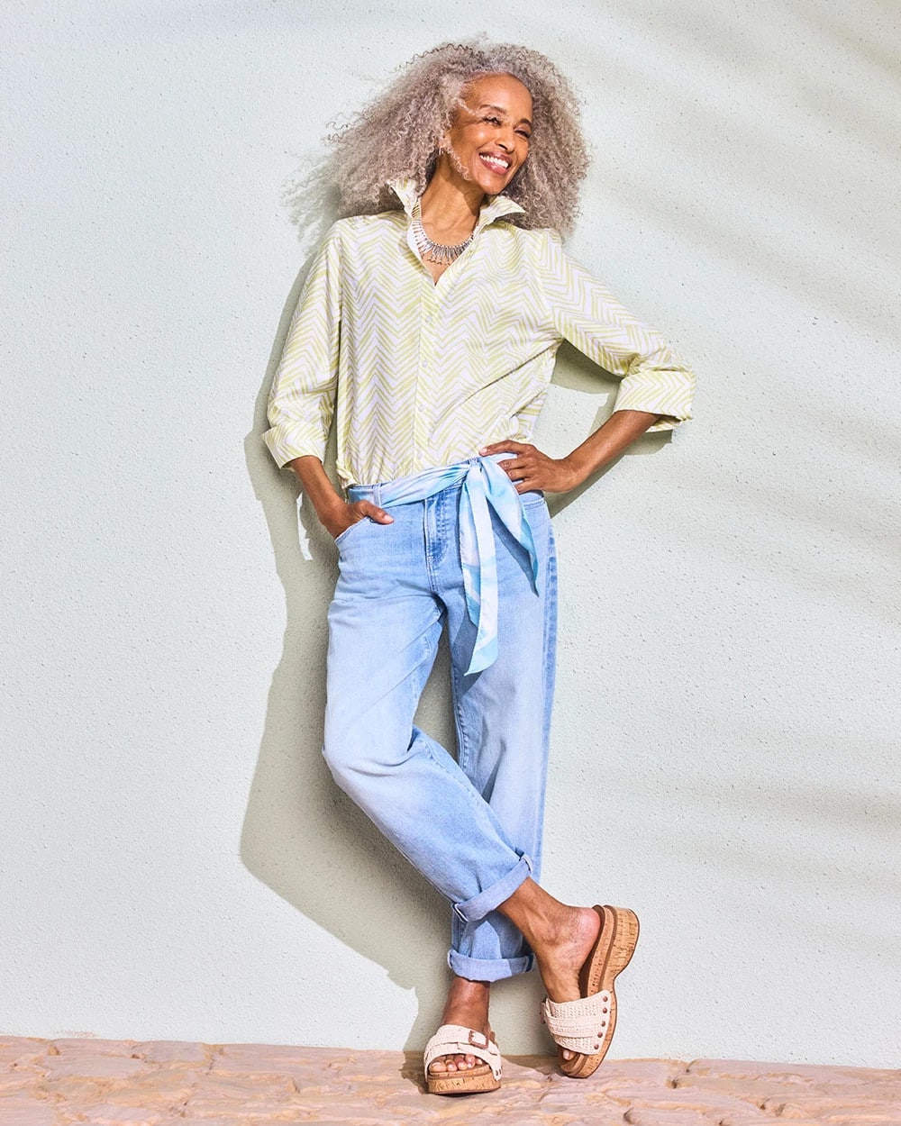 Chico's For Sale Bahama Indigo Relaxed Boyfriend Rolled Hem Jean