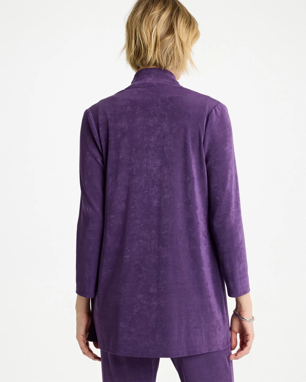 Chico's Outlet Rich Amethyst Travelers™ Pleat Front Jacket