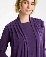 Chico's Outlet Rich Amethyst Travelers™ Pleat Front Jacket