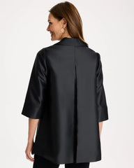 Chico's Sale Travelers Black Travelers™ Collection Floral Long Jacket