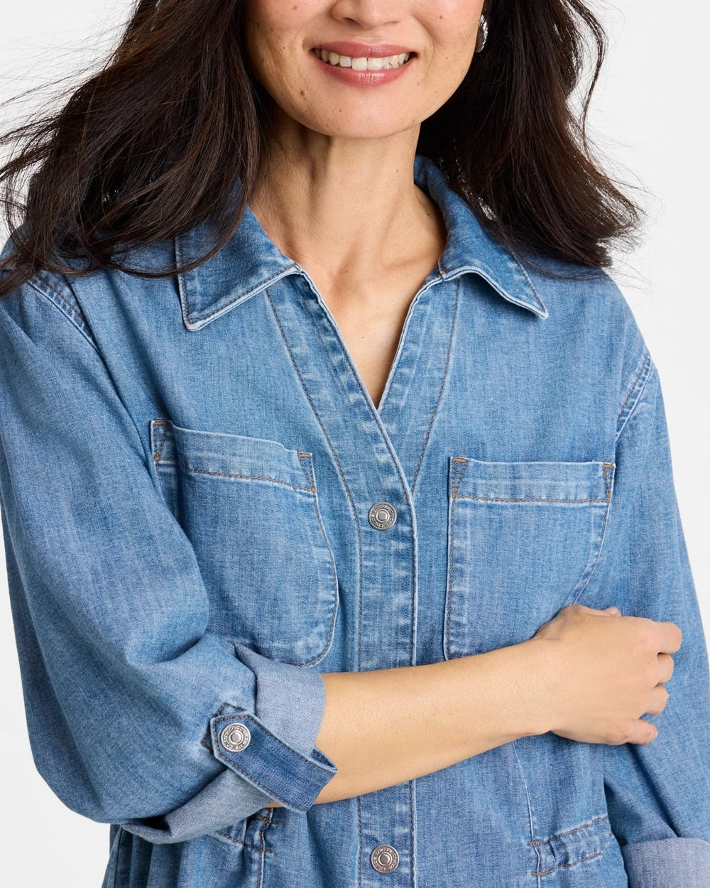 Chico's For Sale Burano Indigo Denim Cinch Waist Jacket
