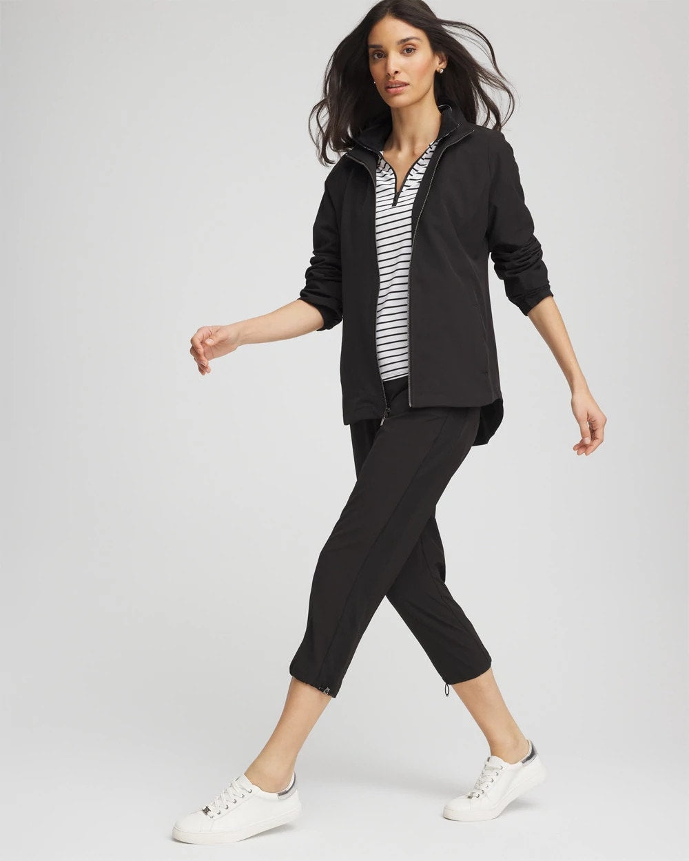 Chico's Sale Black Zenergy® UPF Zip Front Jacket