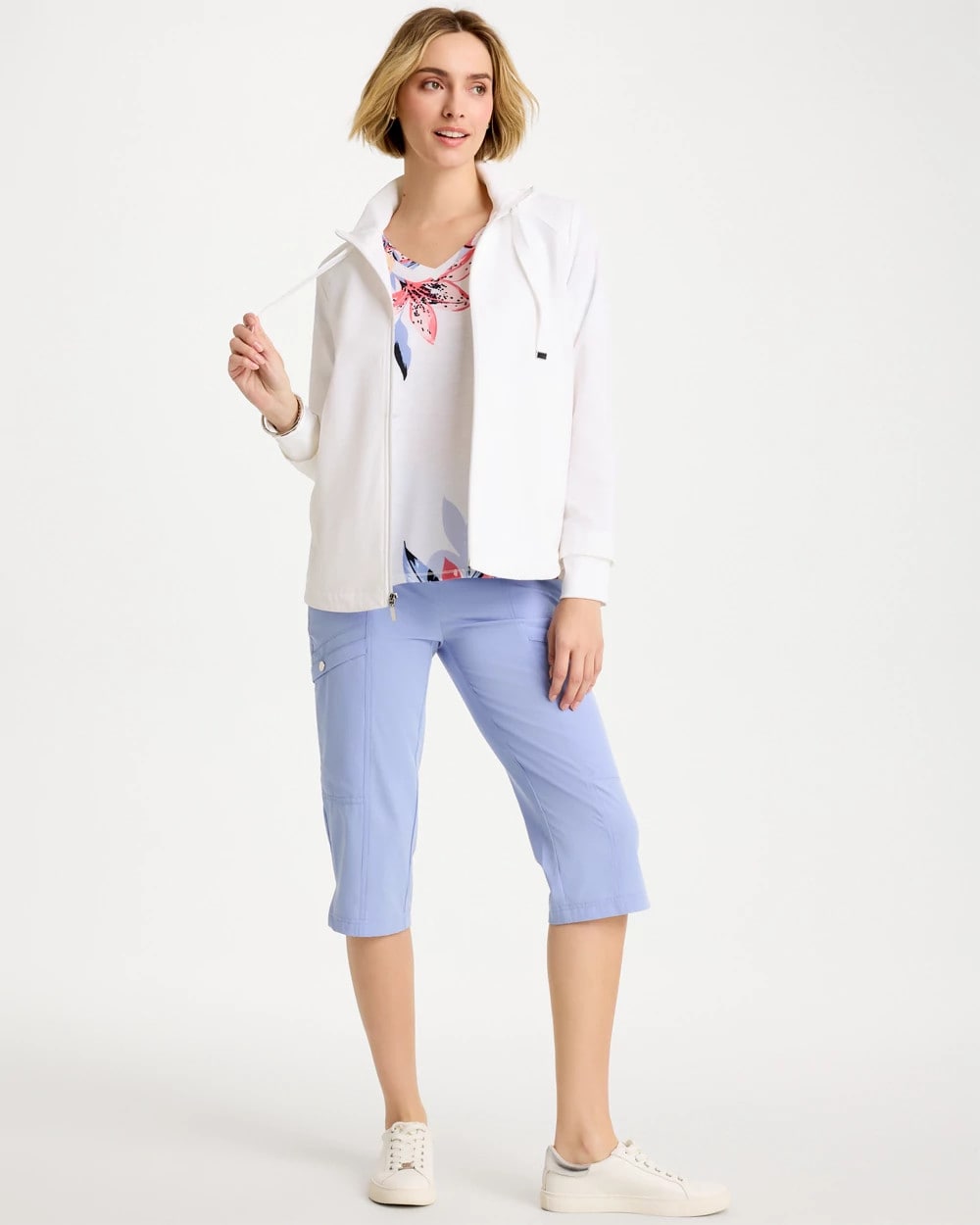 Chico's Online Alabaster Zenergy® UPF Rib-Mix Connie Jacket
