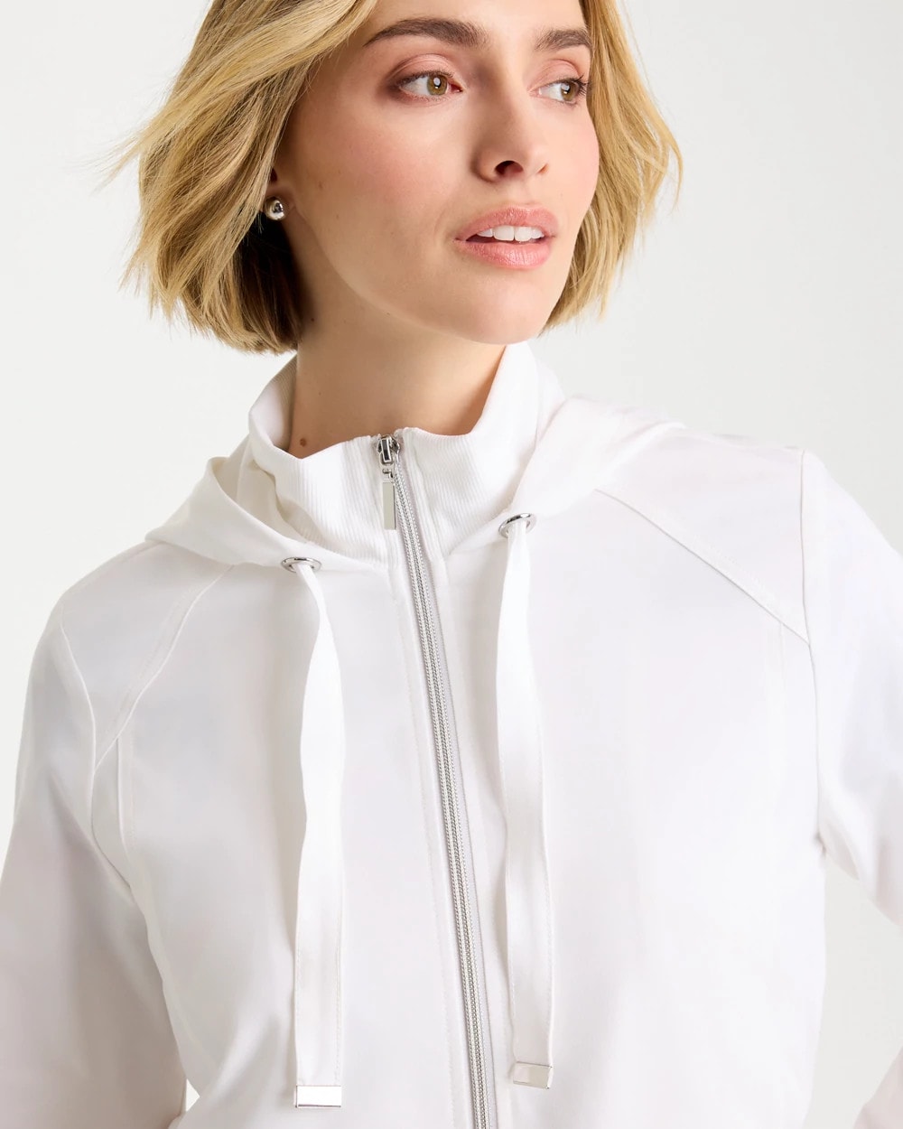 Chico's Online Alabaster Zenergy® UPF Rib-Mix Connie Jacket