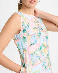 Chico's Online Bondi Blue Jersey Knit Positano Shift Dress